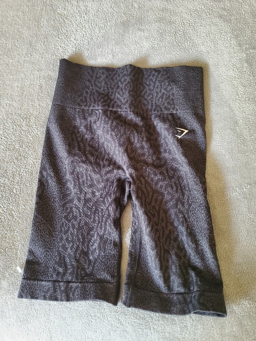 Gymshark Black Patterned Women's Bike Shorts